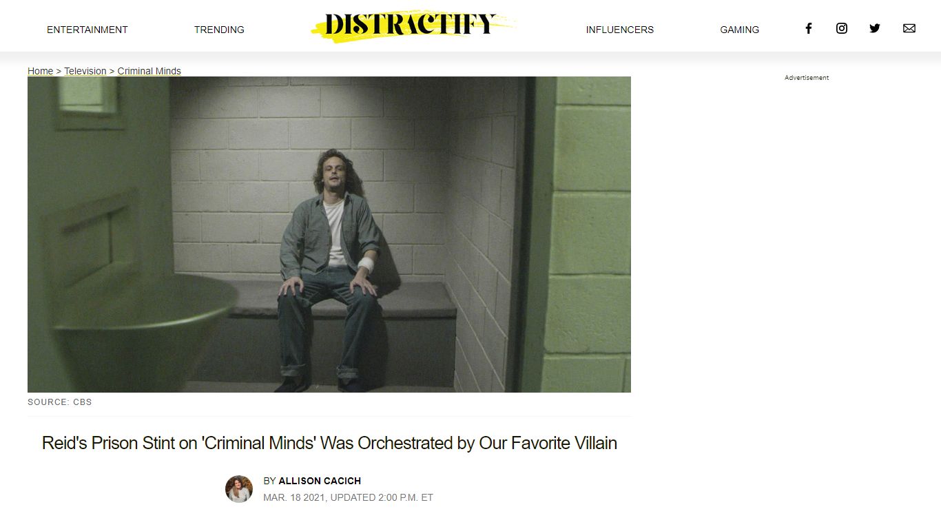 Why Is Reid in Prison on 'Criminal Minds'? A Recap of the ... - Distractify